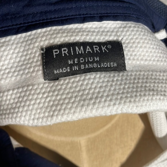 Primark White and Navy Medium Polo Shirt - Picture 7 of 7